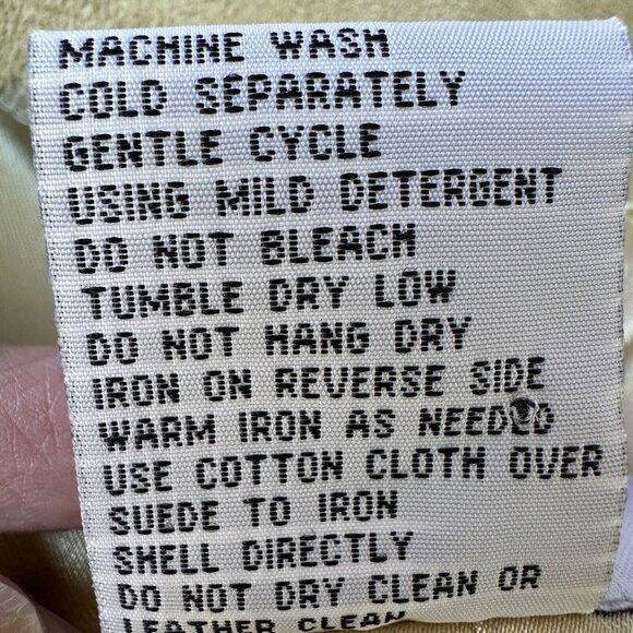 VTG Pamela McCoy Jacket Leather Suede Fringe Western Tan‎ Women Size S NWT - Picture 9 of 12